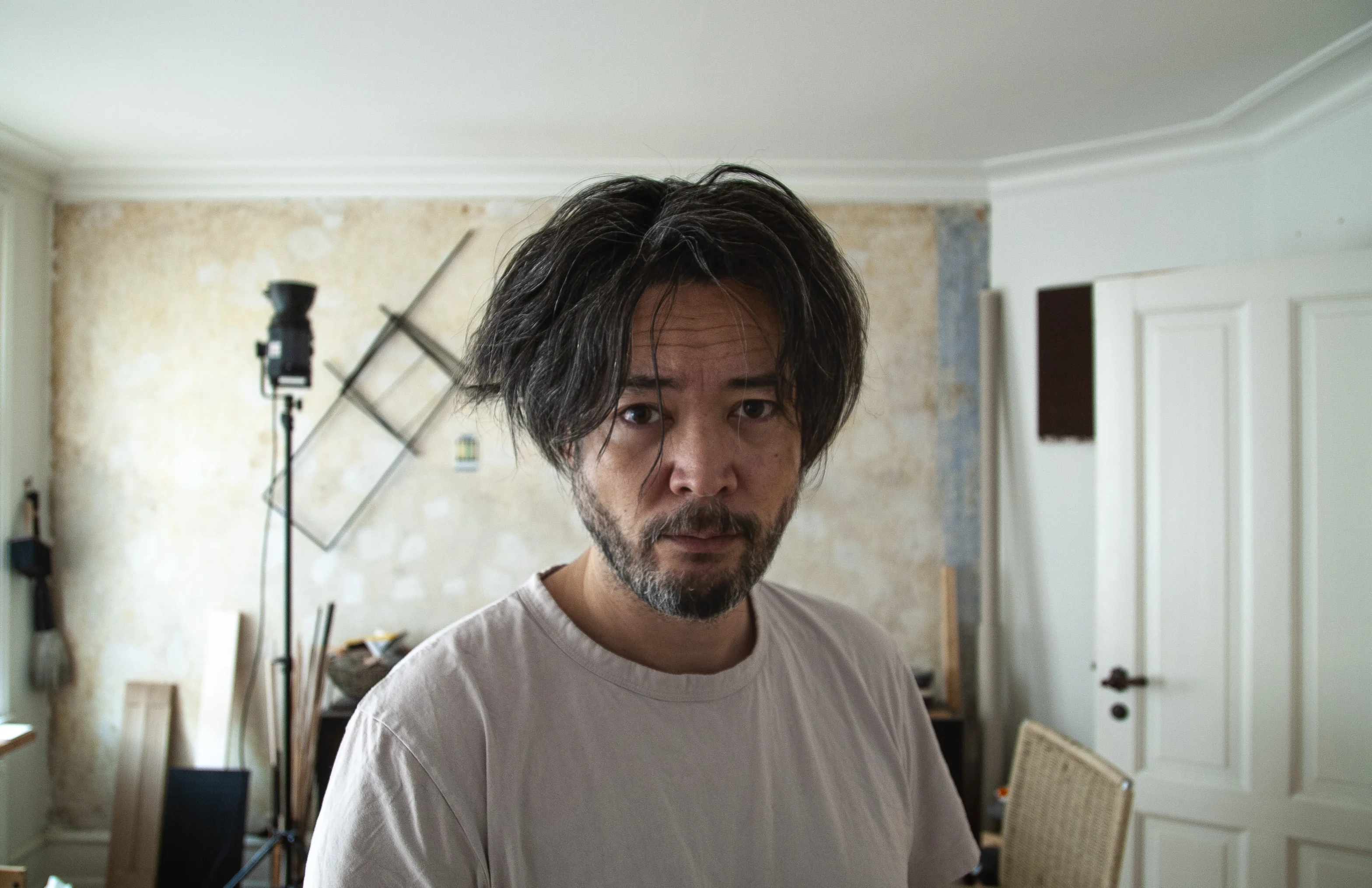 Portrait of Danish-Korean painter Michael Baastrup Chang