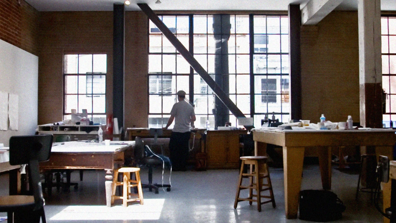 Michael Baastrup Chang at Crown Point Press in San Francisco in 2009
