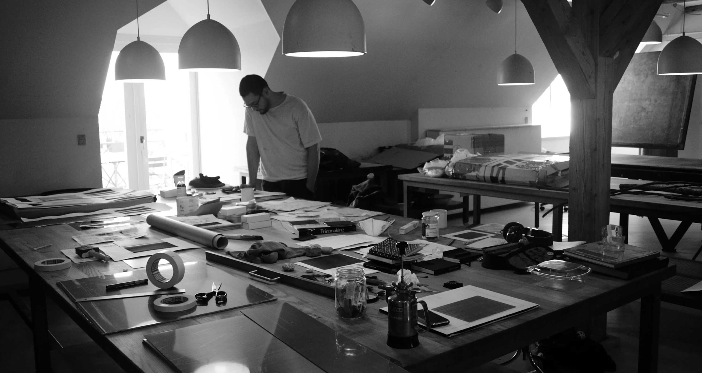 Michael Baastrup Chang photographed at The Danish Art Workshops in 2012.