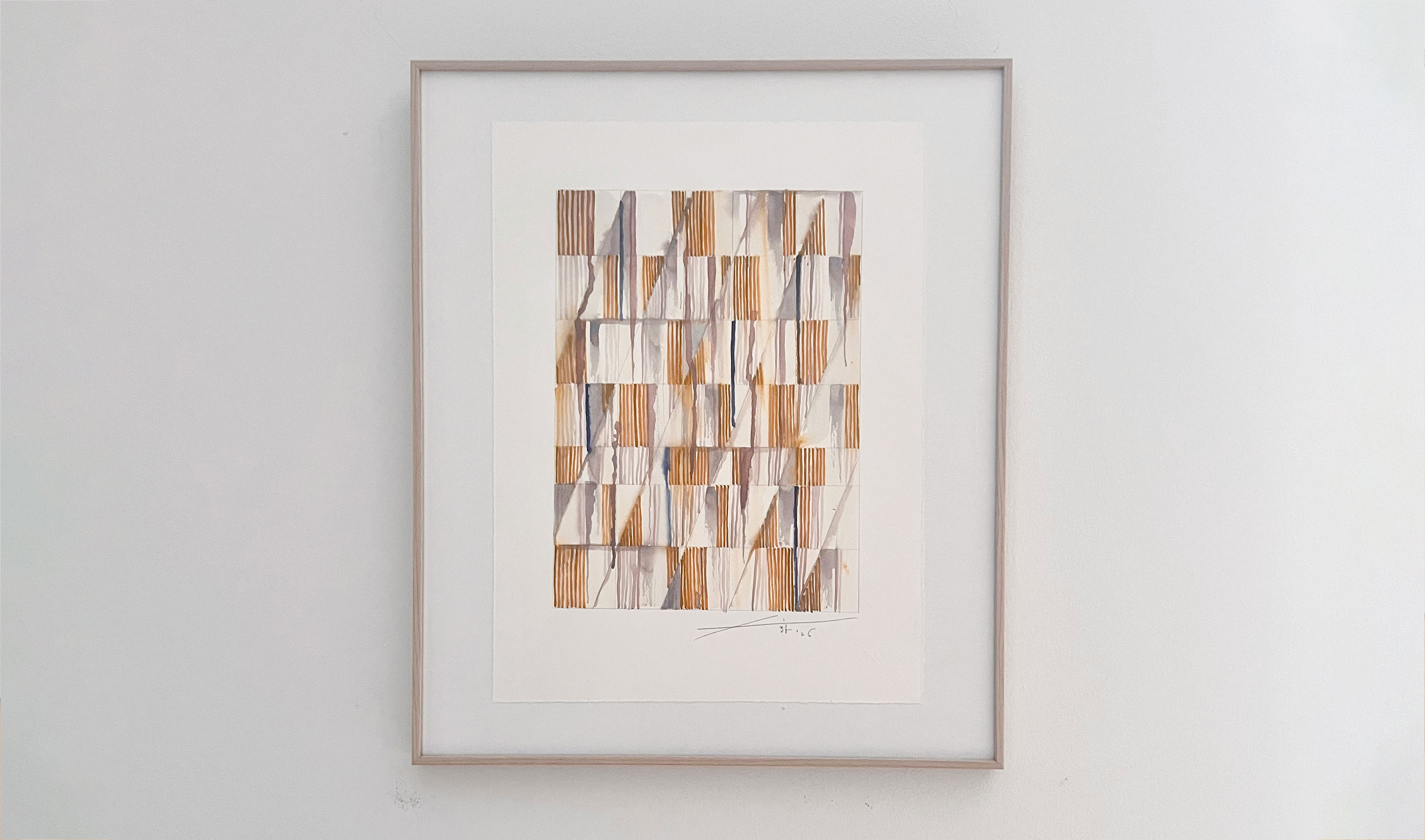 Michael Baastrup Chang's Untitled sketch, 2026, made with watercolour and gouache on paper
