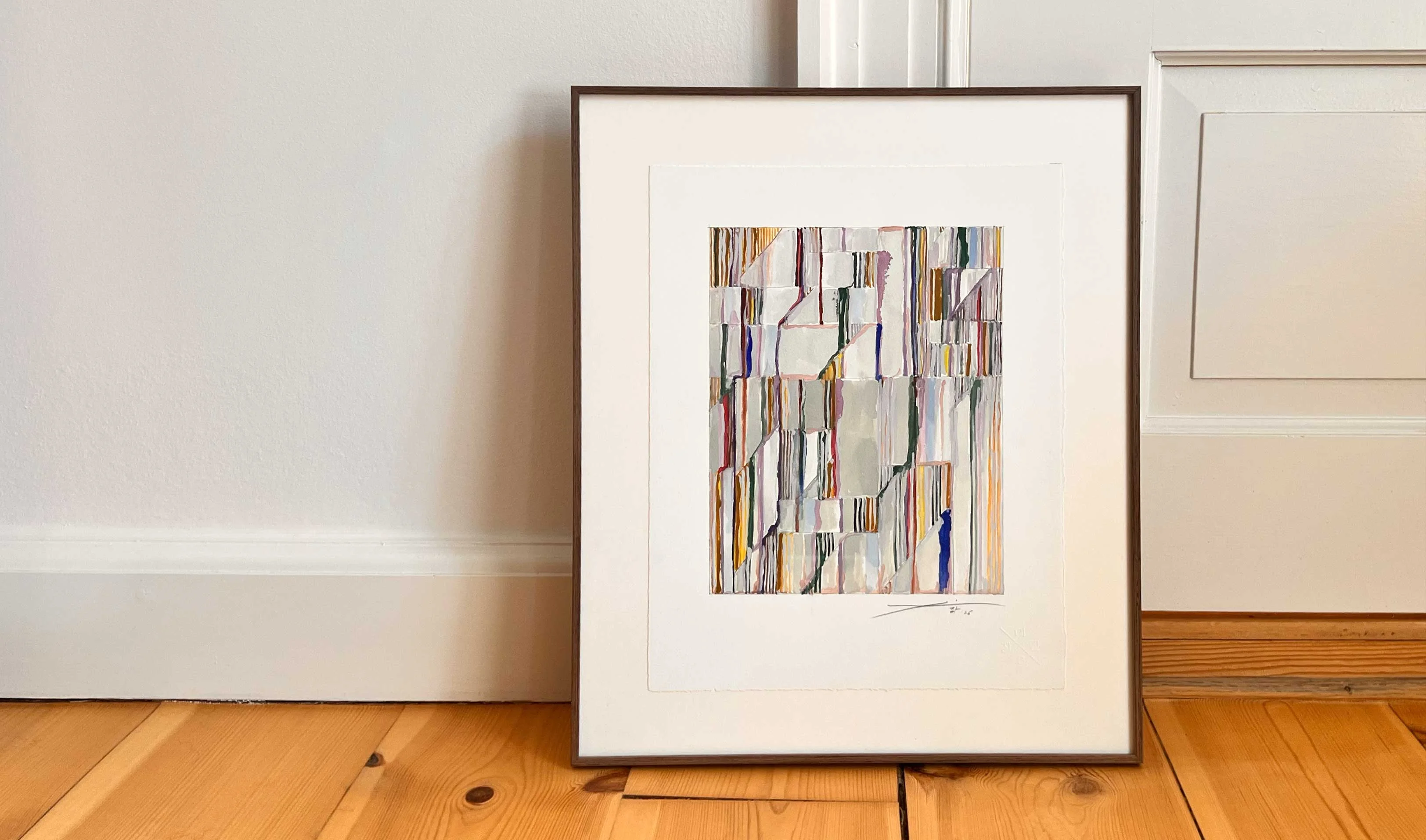 Michael Baastrup Chang's Untitled sketch, 2026, made with graphite, watercolour and gouache on paper