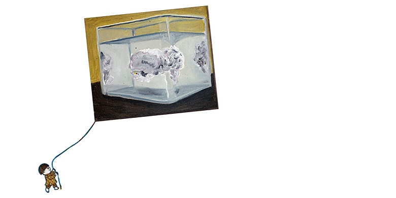 Illustration originally accompanying On Perception, featuring a painting by Michael Baastrup Chang from his figurative period